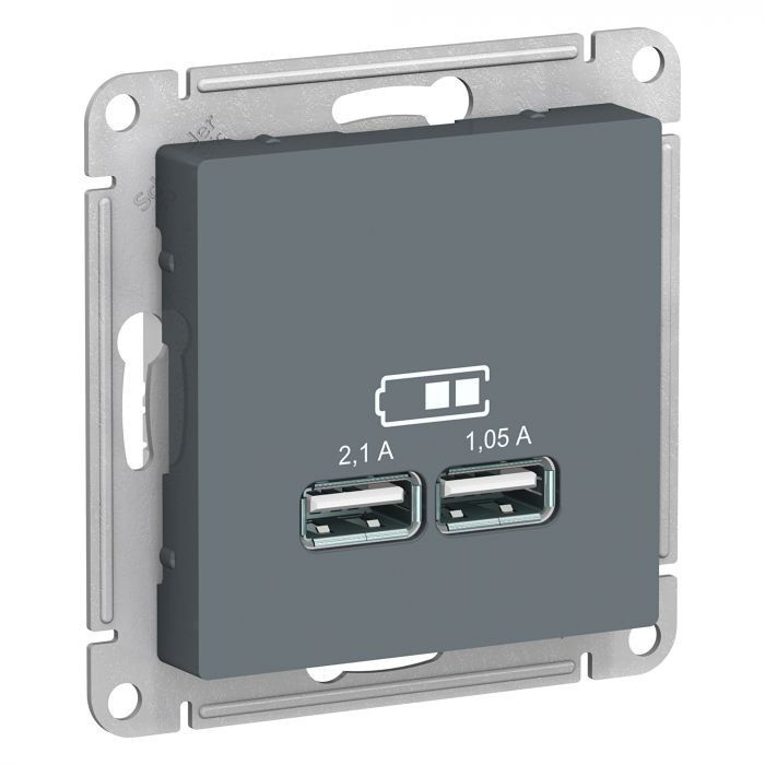 Зарядное устройство USB Schneider Electric Atlas Design грифель ATN000733