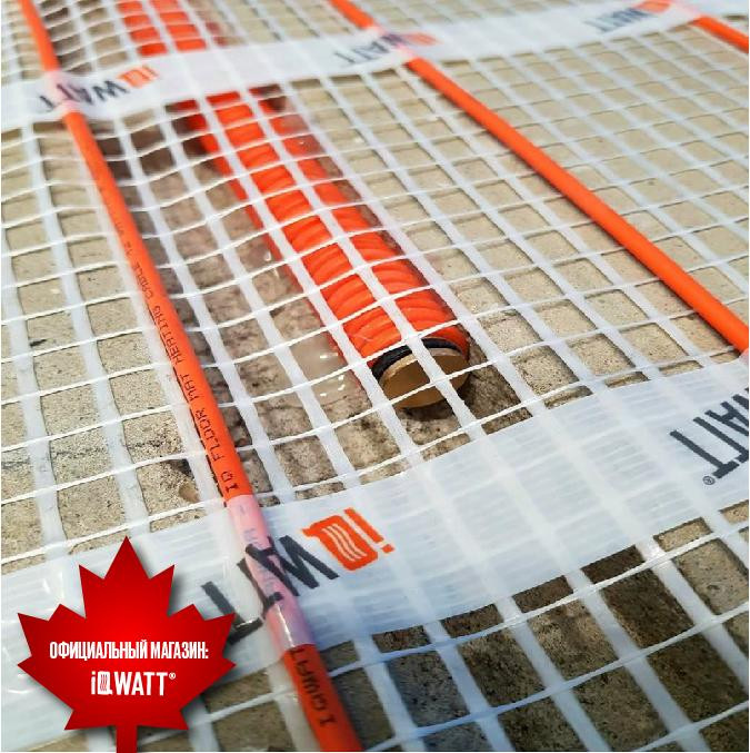 Тонкий самоклеящийся греющий мат 150 Вт/м.кв - 18м² IQ FLOOR MAT 00123 IQWATT