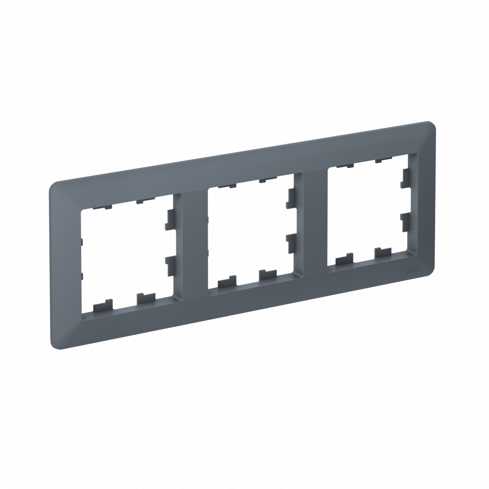 Рамка Systeme Electric AtlasDesign Air 3-ая, цвет грифель, ATN220703 Рамка Systeme Electric AtlasDesign Air 3-ая, цвет грифель, ATN220703