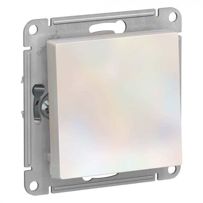 Выключатель одноклавишный Systeme Electric Atlas Design жемчуг ATN000411