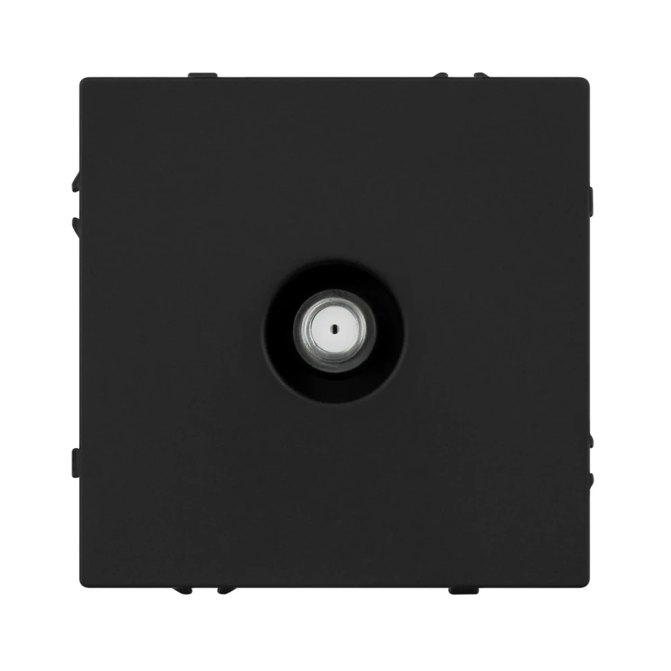 Розетка антенная SAT, IP-20. NEO PLUS (черный)