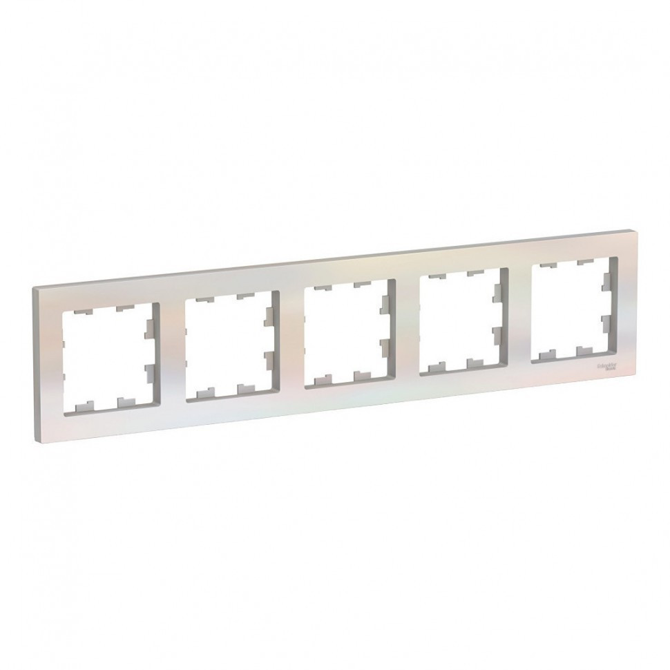 Рамка Systeme Electric Atlas Design на 5 постов, жемчуг ATN000405