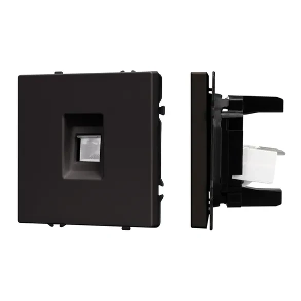Розетка компьютерная 6 kat, IP-20. NEO PLUS  (черный)