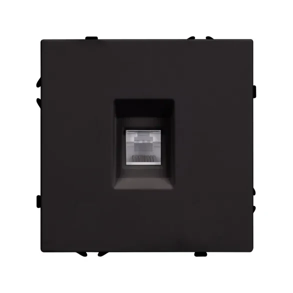 Розетка компьютерная 6 kat, IP-20. NEO PLUS  (черный)