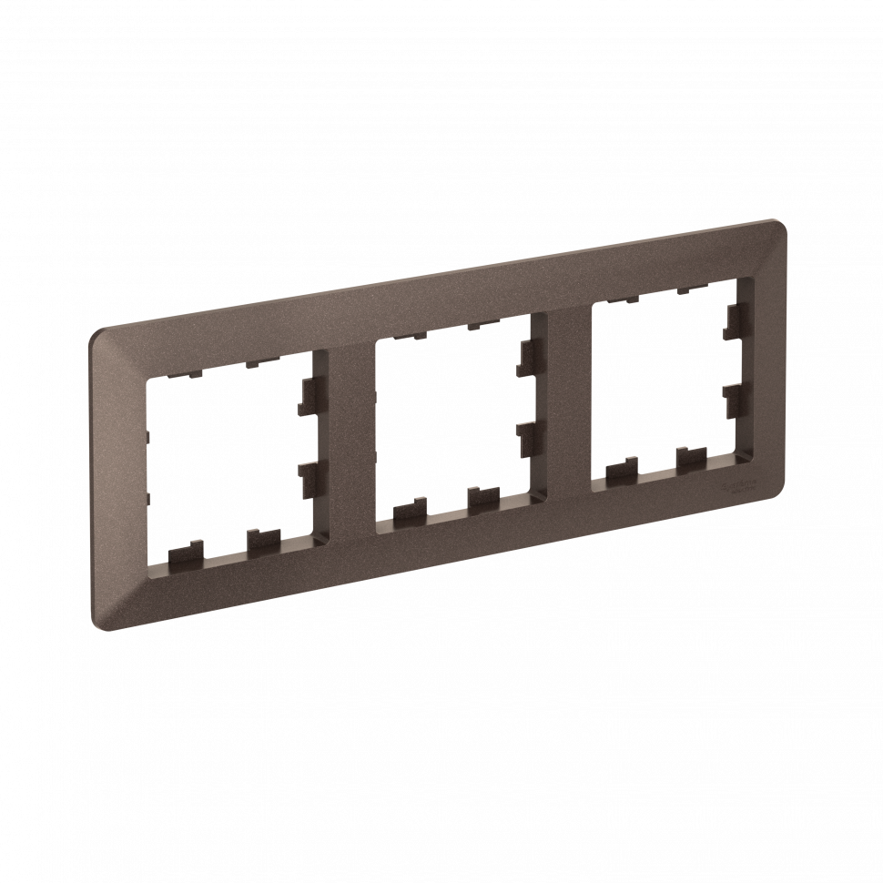 Рамка Systeme Electric AtlasDesign Air 3-ая, цвет мокко, ATN220603 Рамка Systeme Electric AtlasDesign Air 3-ая, цвет мокко, ATN220603