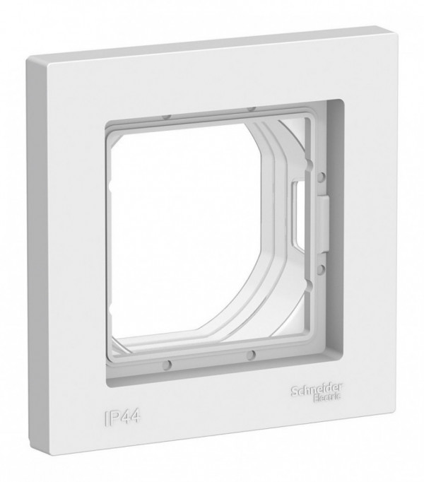 Рамка 1 пост IP44 Systeme Electric Atlas Design Aqua, белый ATN440101