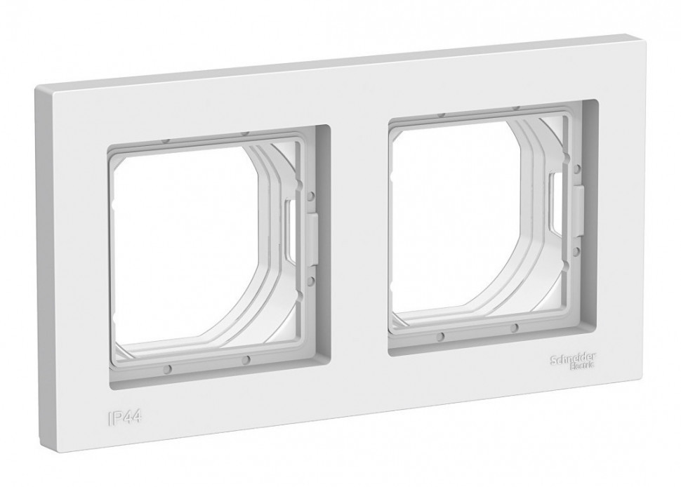 Рамка 2 поста IP44 Systeme Electric Atlas Design Aqua, белый ATN440102 Рамка 2 поста IP44 Systeme Electric Atlas Design Aqua, белый ATN440102