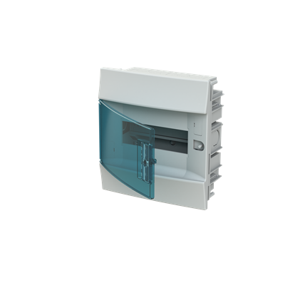  ABB Mistral41 8М 1SLM004101A1202 с зеленой прозрачной дверью и клеммами
