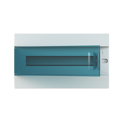 ABB Mistral41 18М с зеленой прозрачной дверью 1SLM004101A1204