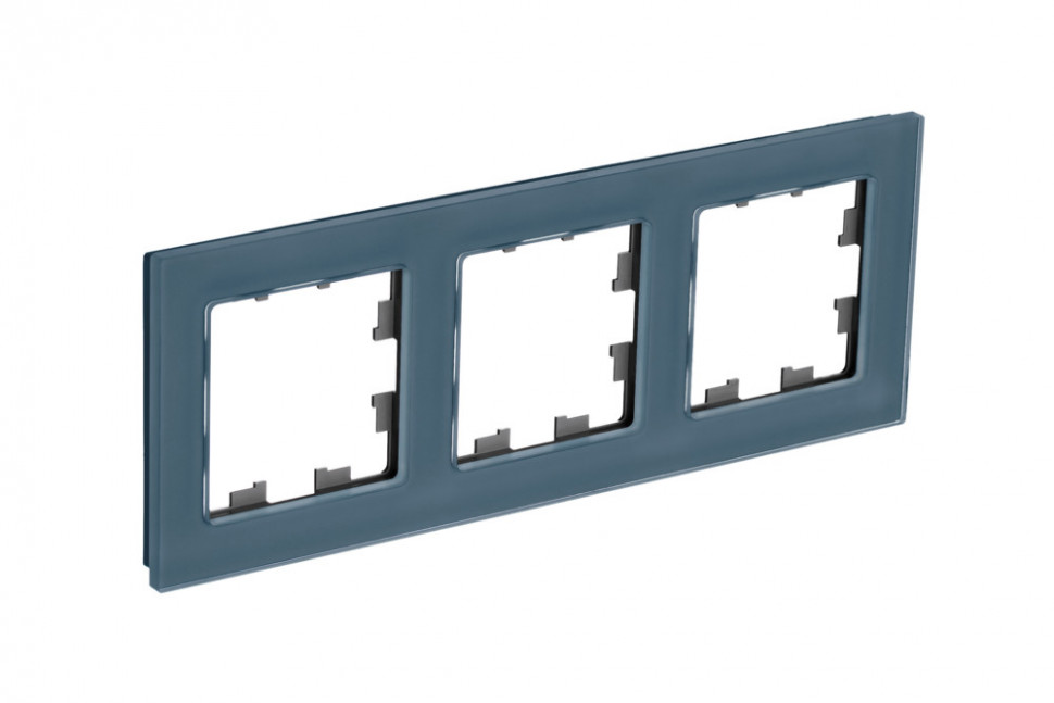 Systeme Electric AtlasDesign Nature Натуральное стекло Грифель Рамка 3-ая ATN360703