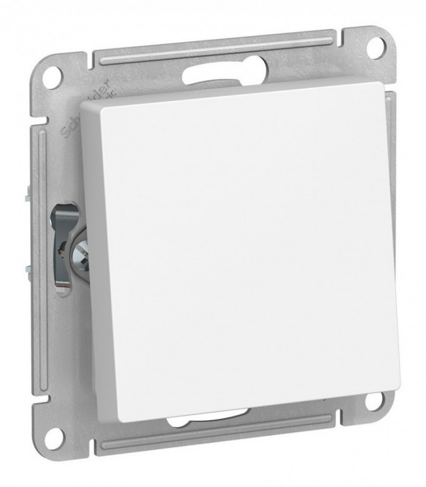Переключатель 1-клавишный IP44 Systeme Electric Atlas Design Aqua, скрытый монтаж, белый ATN440161