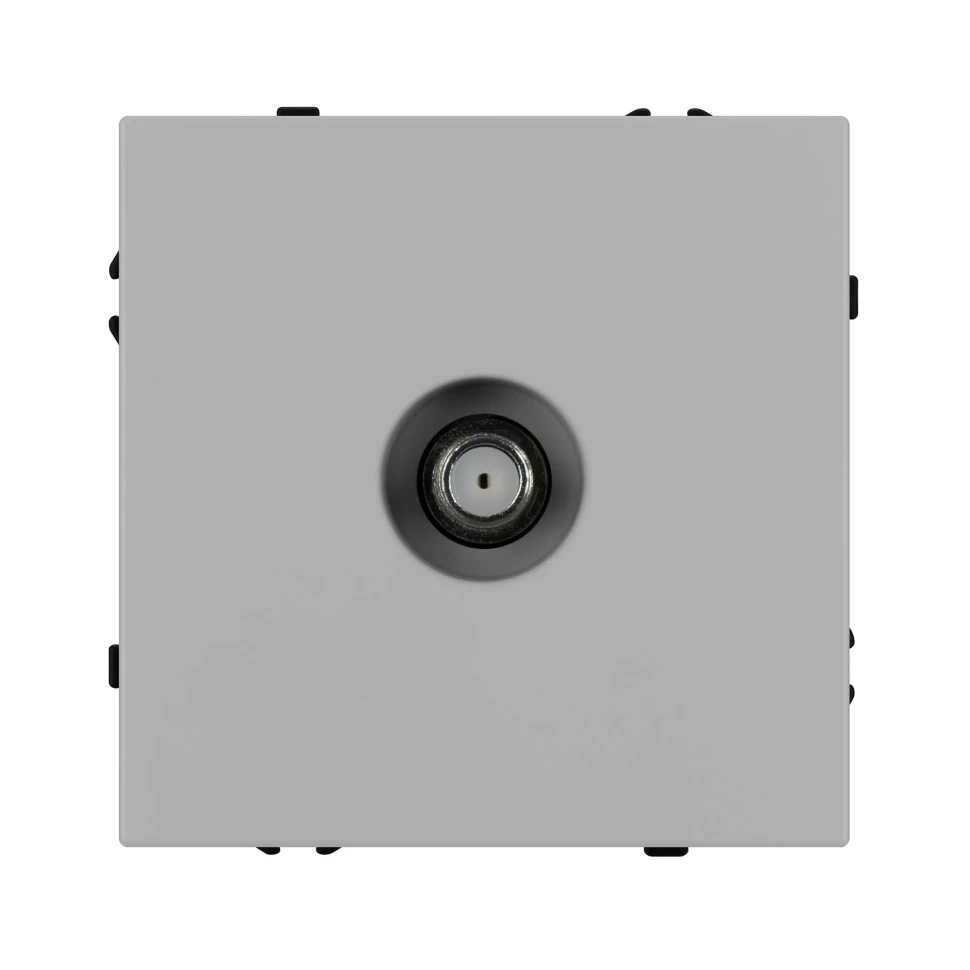 Розетка антенная SAT, IP-20.  NEO PLUS (Светло cерый)