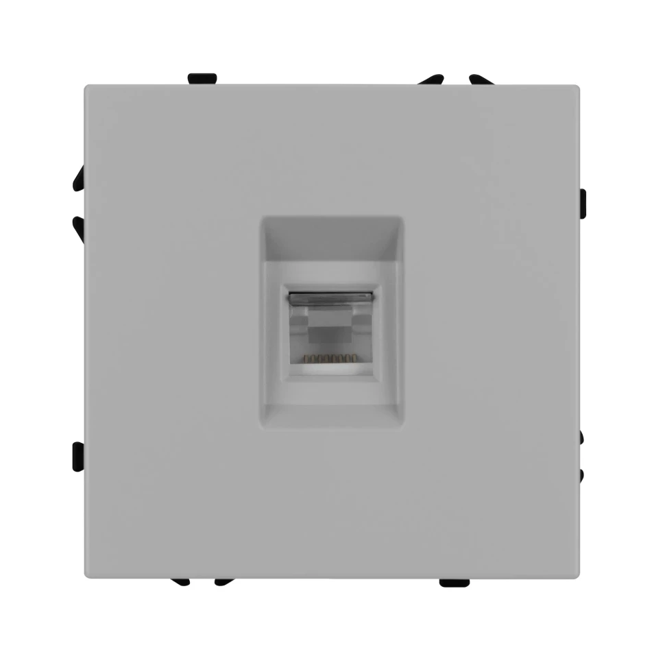 Розетка компьютерная 6 kat, IP-20. NEO PLUS (Светло cерый) Розетка компьютерная 6 kat, IP-20. NEO PLUS (Светло cерый)