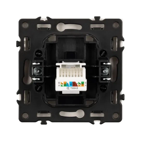 Розетка компьютерная 6 kat, IP-20 NEO PLUS (кашемир) Розетка компьютерная 6 kat, IP-20 NEO PLUS (кашемир)