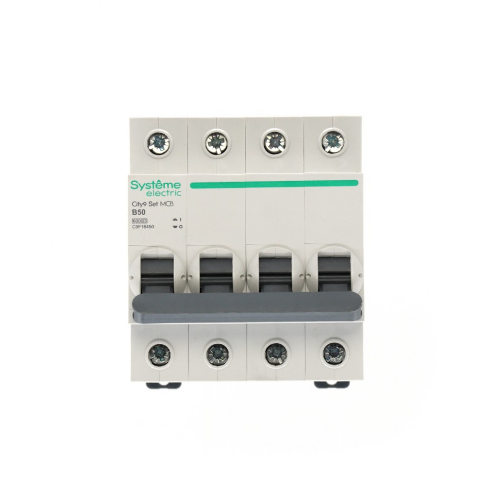 Автоматический выключатель (АВ) B 50А 4P 6kA 400В Systeme Electric City9 Set C9F16450
