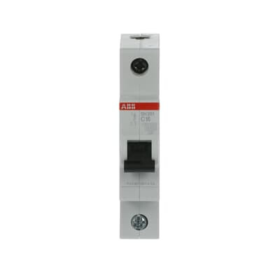 Автоматический выключатель ABB SH201-C16 1P 6kA 16А 2CDS211001R0164