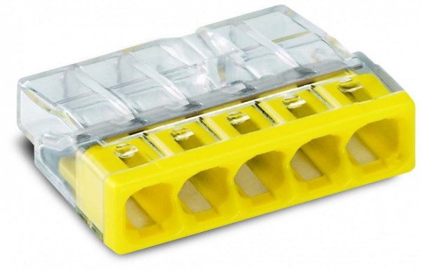 Клеммник 5х 0,5 - 2,5 мм2 24A Cu/Al с пастой "Alu-Plus" WAGO  2273-245