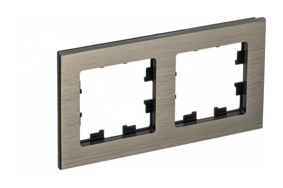 Рамка Systeme Electric Atlas Design Nature на 2 поста, латунь ATN312202