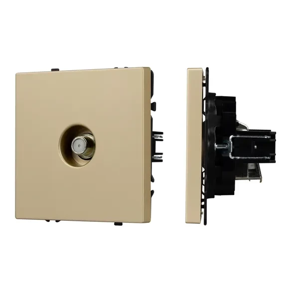 Розетка антенная SAT, IP-20 NEO PLUS (золото)