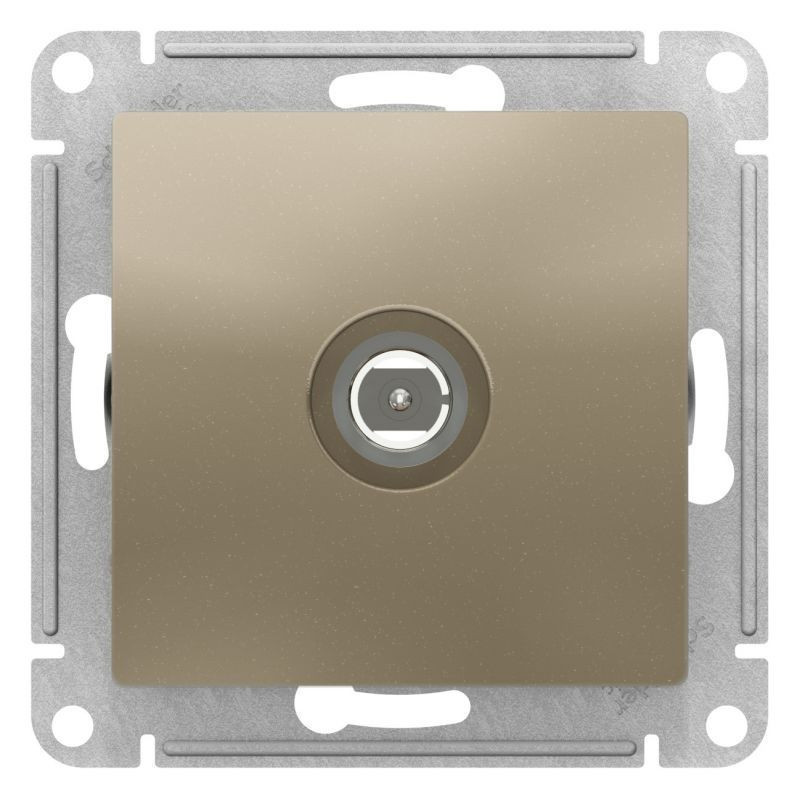 Розетка TV Systeme Electric Atlas Design проходная, шампань ATN000592