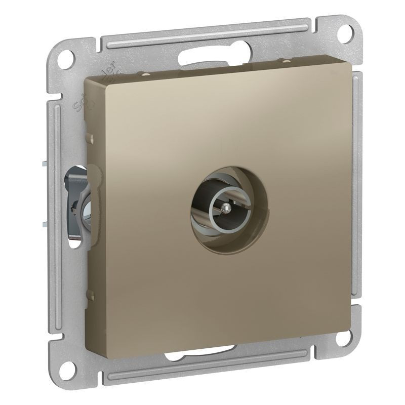 Розетка TV Systeme Electric Atlas Design проходная, шампань ATN000592