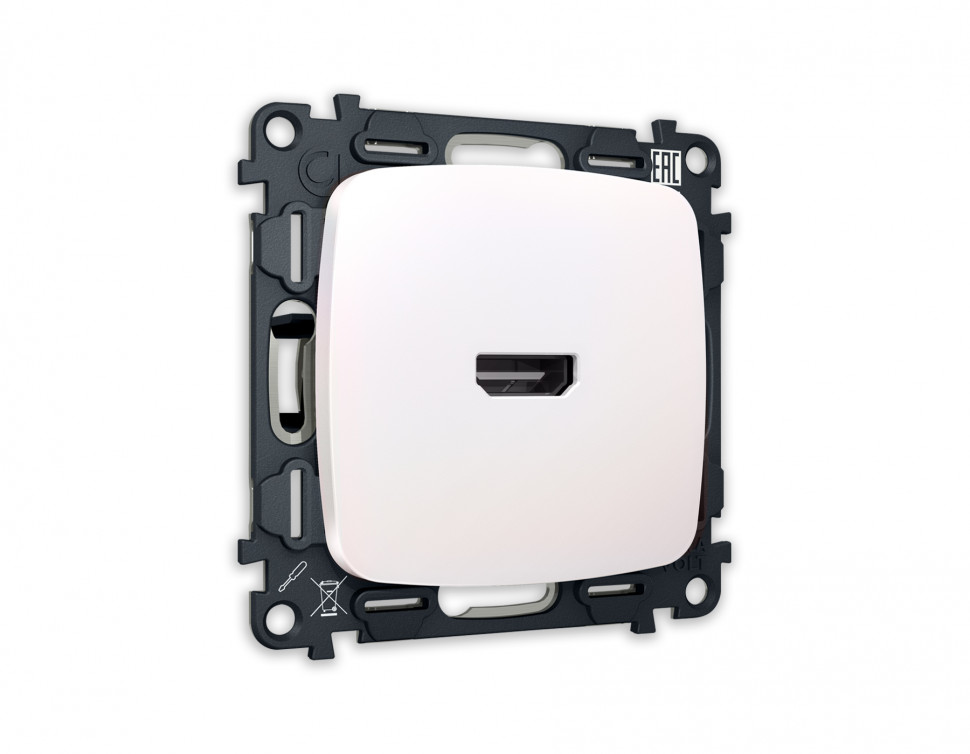 Комплект механизма розетки HDMI 2.0 OMEGA MO214010 Жемчуг 40V/500mA 2.0GHz 5-18Gbit/s QUANT