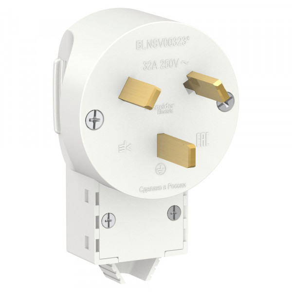 Systeme Electric Blanca внутр Бел Вилка силовая 2Р+N, 32А, 250В BLNSV003231