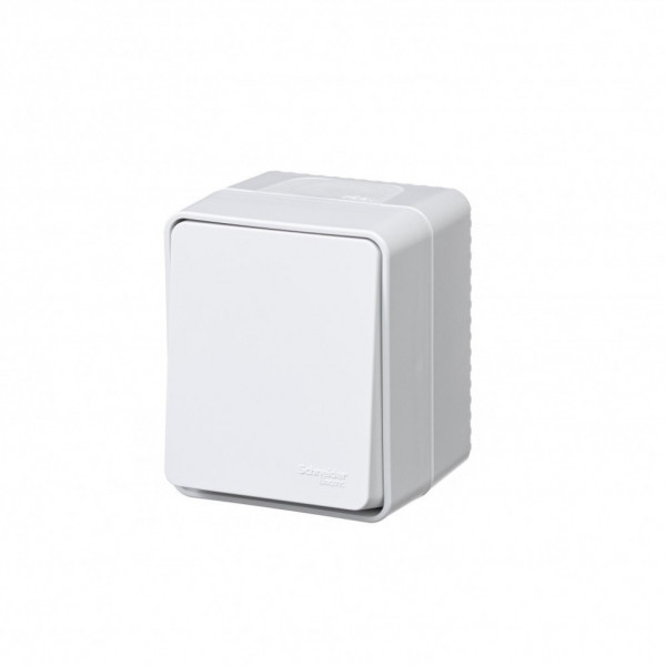 Выключатель 1-клавишный 10 АХ Systeme Electric AtlasDesign Profi54, белый ATN540111