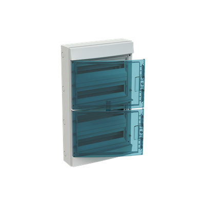 Бокс настенный 72М IP65 прозрачная зеленая дверь Mistral65 (с клемм) 1SLM006501A1209