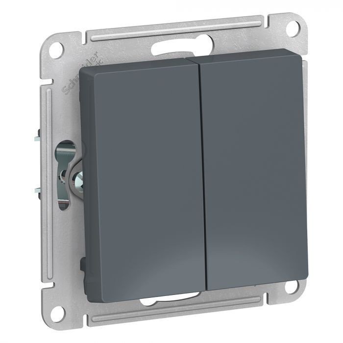 Переключатель двухклавишный Schneider Electric Atlas Design грифель ATN000765