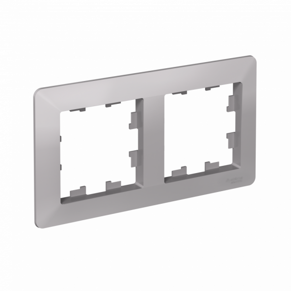 Рамка Systeme Electric AtlasDesign Air 2-ая, цвет алюминий, ATN220302
