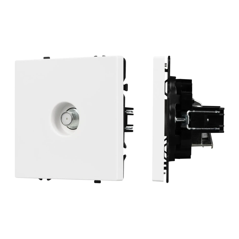 Розетка антенная SAT,NEO PLUS  IP-20 (белый матовый)