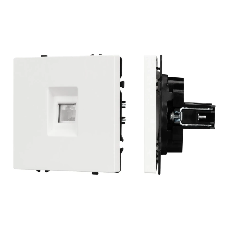 Розетка компьютерная NEO PLUS 6 kat, IP-20 (белый матовый)