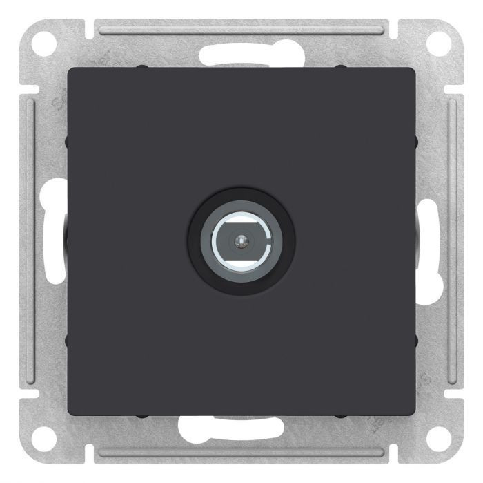 Розетка TV Systeme Electric Atlas Design карбон ATN001093