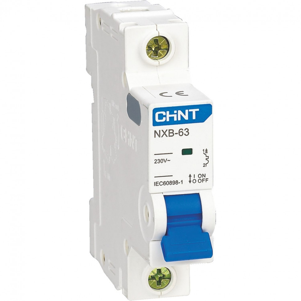 Автоматический выключатель CHINT NXB-63S 1P 25А 4.5kA 230В х-ка B (R) 296699