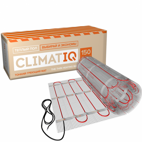 Тонкий самоклеящийся греющий мат 150 Вт/м.кв - 4,0м² CLIMATIQ MAT 206075 IQWATT