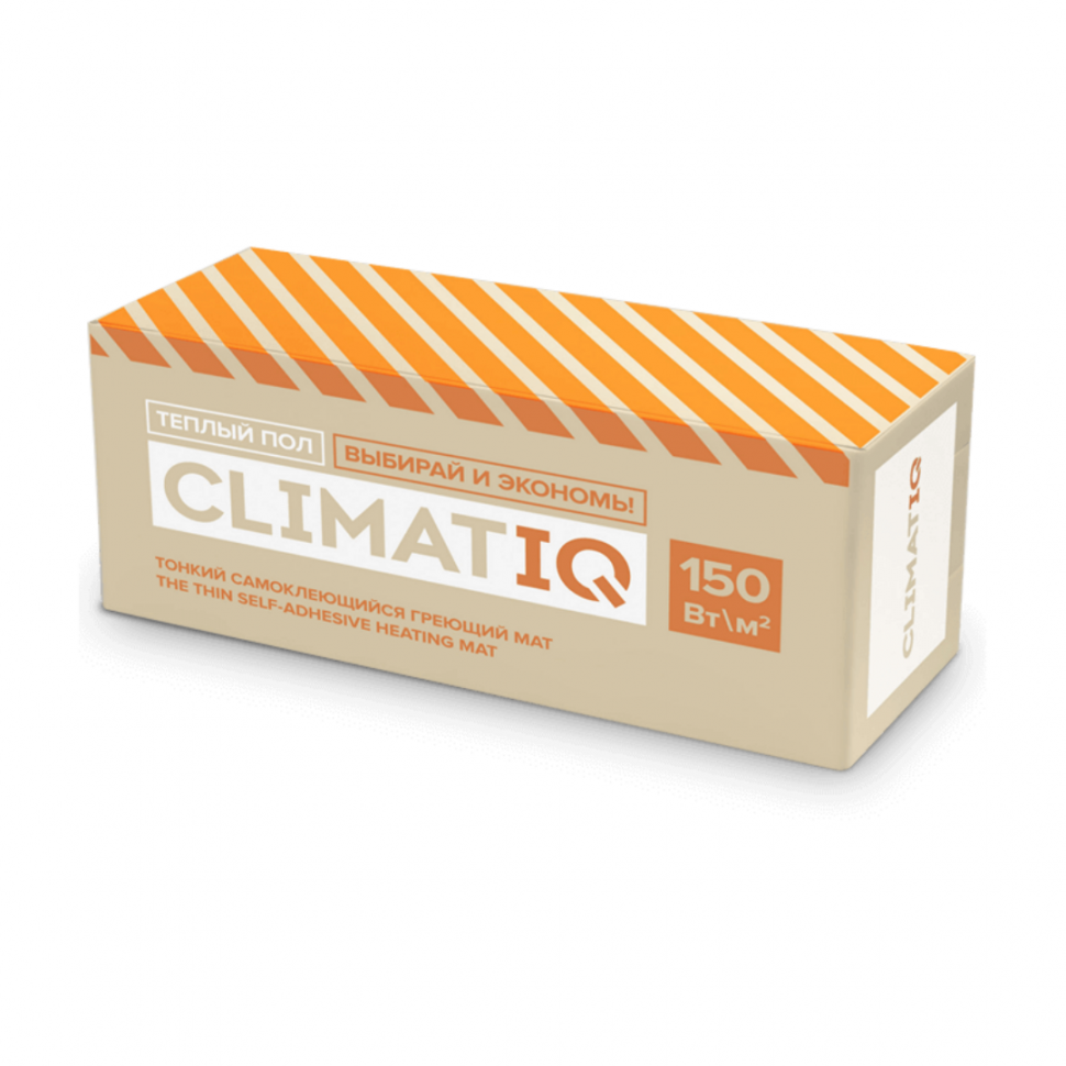 Тонкий самоклеящийся греющий мат 150 Вт/м.кв - 4,0м² CLIMATIQ MAT 206075 IQWATT
