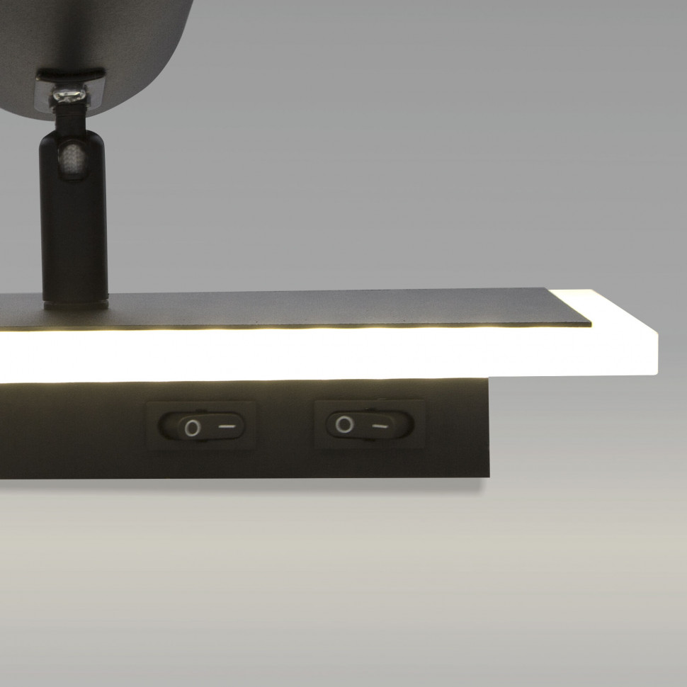 Настенный светодиодный светильник 20127/1 LED черный Настенный светодиодный светильник 20127/1 LED черный